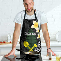 Alo Chiefdom Wallis and Futuna Personalized Apron Frangipani Flowers Polynesian Pattern - Polynesian Pride