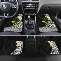 Alo Chiefdom Wallis and Futuna Personalized Car Mats Frangipani Flowers Polynesian Pattern