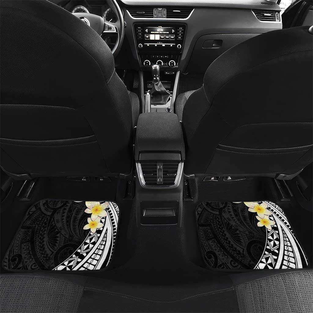 Alo Chiefdom Wallis and Futuna Personalized Car Mats Frangipani Flowers Polynesian Pattern