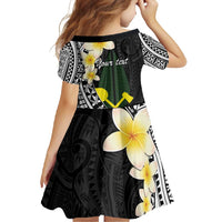 Alo Chiefdom Wallis and Futuna Personalized Family Matching Off Shoulder Maxi Dress and Hawaiian Shirt Frangipani Flowers Polynesian Pattern