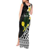 Alo Chiefdom Wallis and Futuna Personalized Tank Maxi Dress Frangipani Flowers Polynesian Pattern
