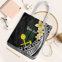Alo Chiefdom Wallis and Futuna Personalized Tote Bag Frangipani Flowers Polynesian Pattern - Polynesian Pride