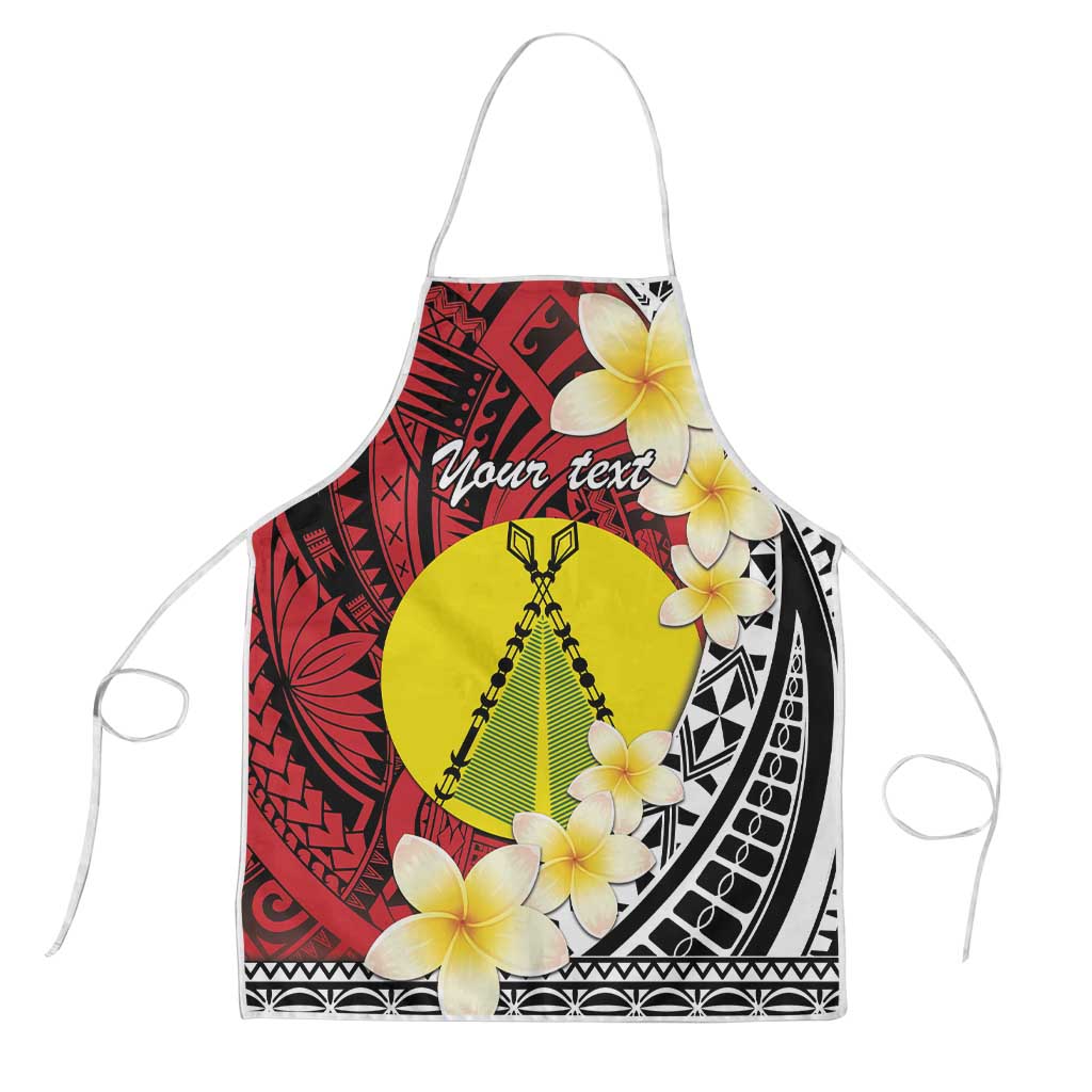 Sigave Chiefdom Wallis and Futuna Personalized Apron Frangipani Flowers Polynesian Pattern - Polynesian Pride