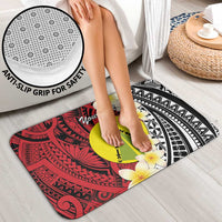 Sigave Chiefdom Wallis and Futuna Personalized Bathroom Set Frangipani Flowers Polynesian Pattern - Polynesian Pride