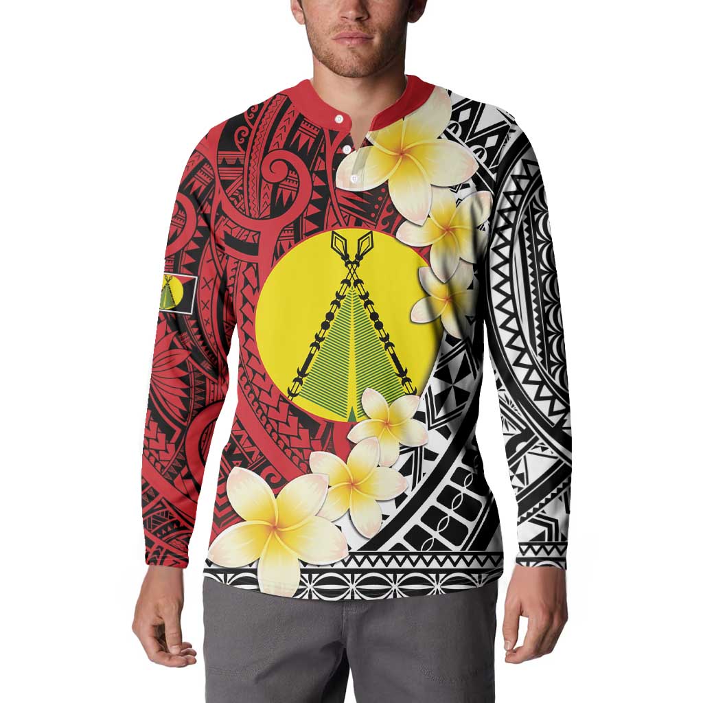 Sigave Chiefdom Wallis and Futuna Personalized Button Sweatshirt Frangipani Flowers Polynesian Pattern