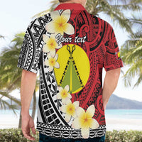 Sigave Chiefdom Wallis and Futuna Personalized Hawaiian Shirt Frangipani Flowers Polynesian Pattern