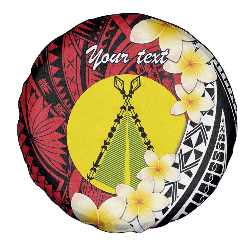 Sigave Chiefdom Wallis and Futuna Personalized Spare Tire Cover Frangipani Flowers Polynesian Pattern