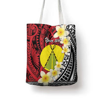Sigave Chiefdom Wallis and Futuna Personalized Tote Bag Frangipani Flowers Polynesian Pattern - Polynesian Pride