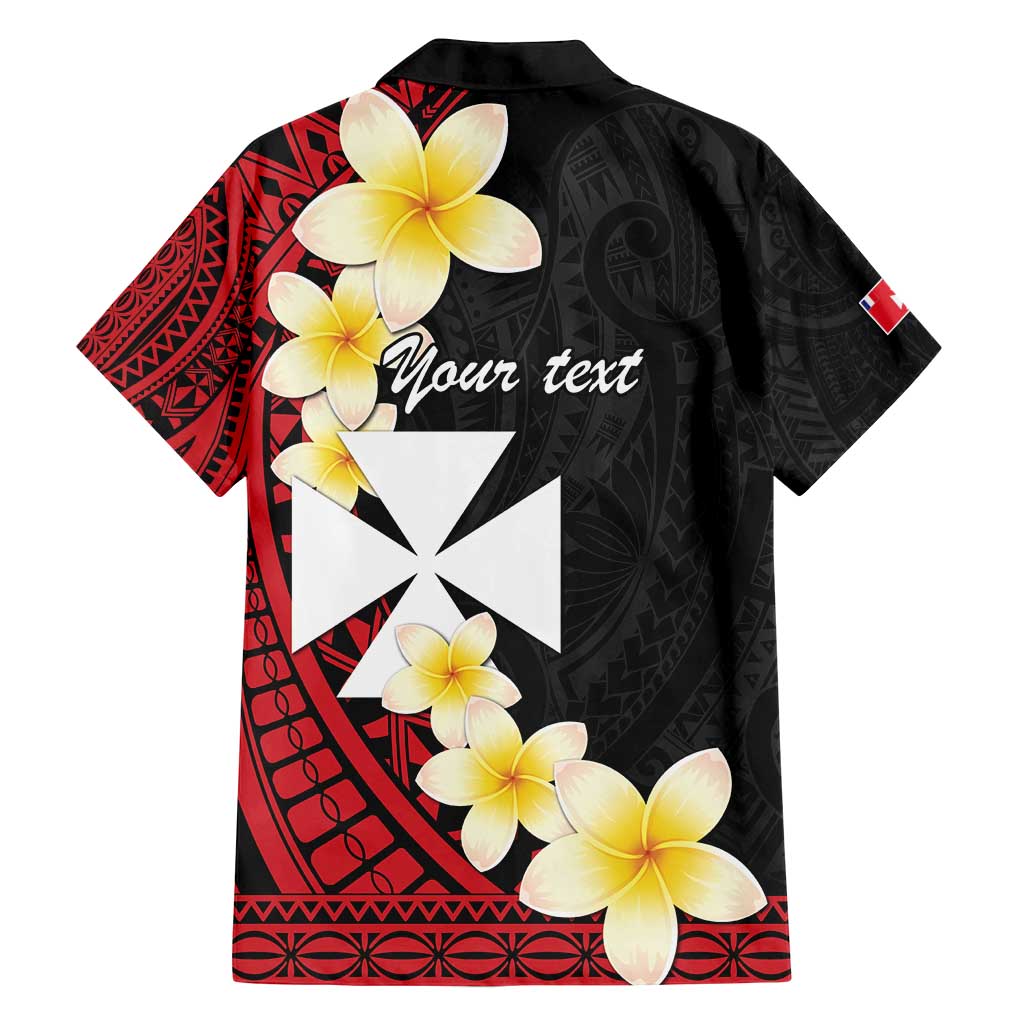 Uvea Chiefdom Wallis and Futuna Personalized Family Matching Off Shoulder Maxi Dress and Hawaiian Shirt Frangipani Flowers Polynesian Pattern