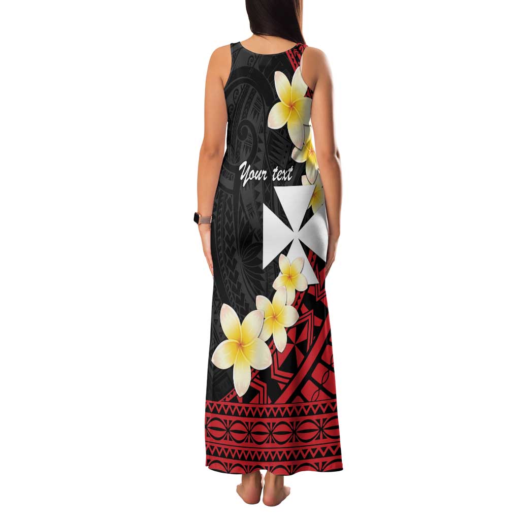 Uvea Chiefdom Wallis and Futuna Personalized Family Matching Tank Maxi Dress and Hawaiian Shirt Frangipani Flowers Polynesian Pattern