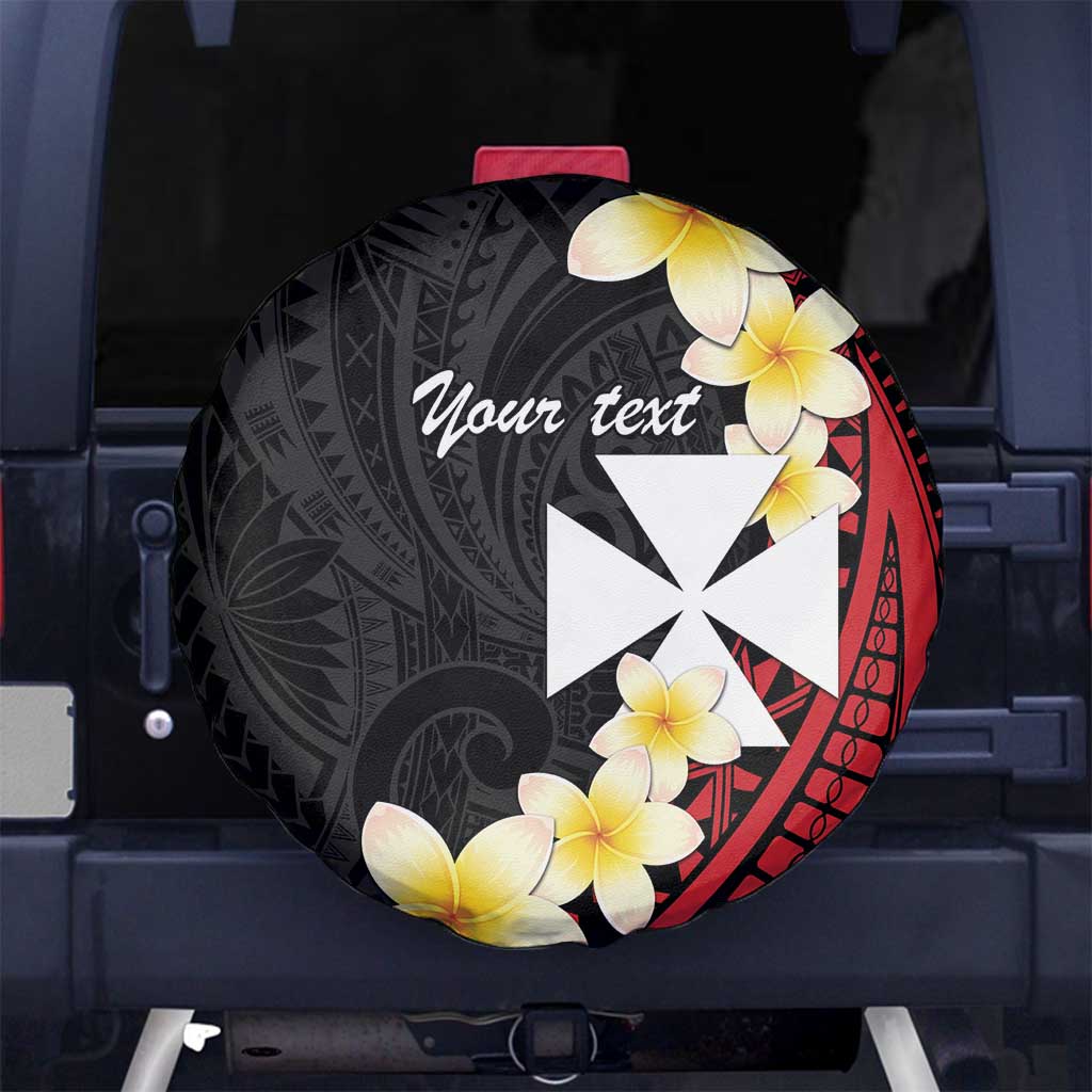 Uvea Chiefdom Wallis and Futuna Personalized Spare Tire Cover Frangipani Flowers Polynesian Pattern