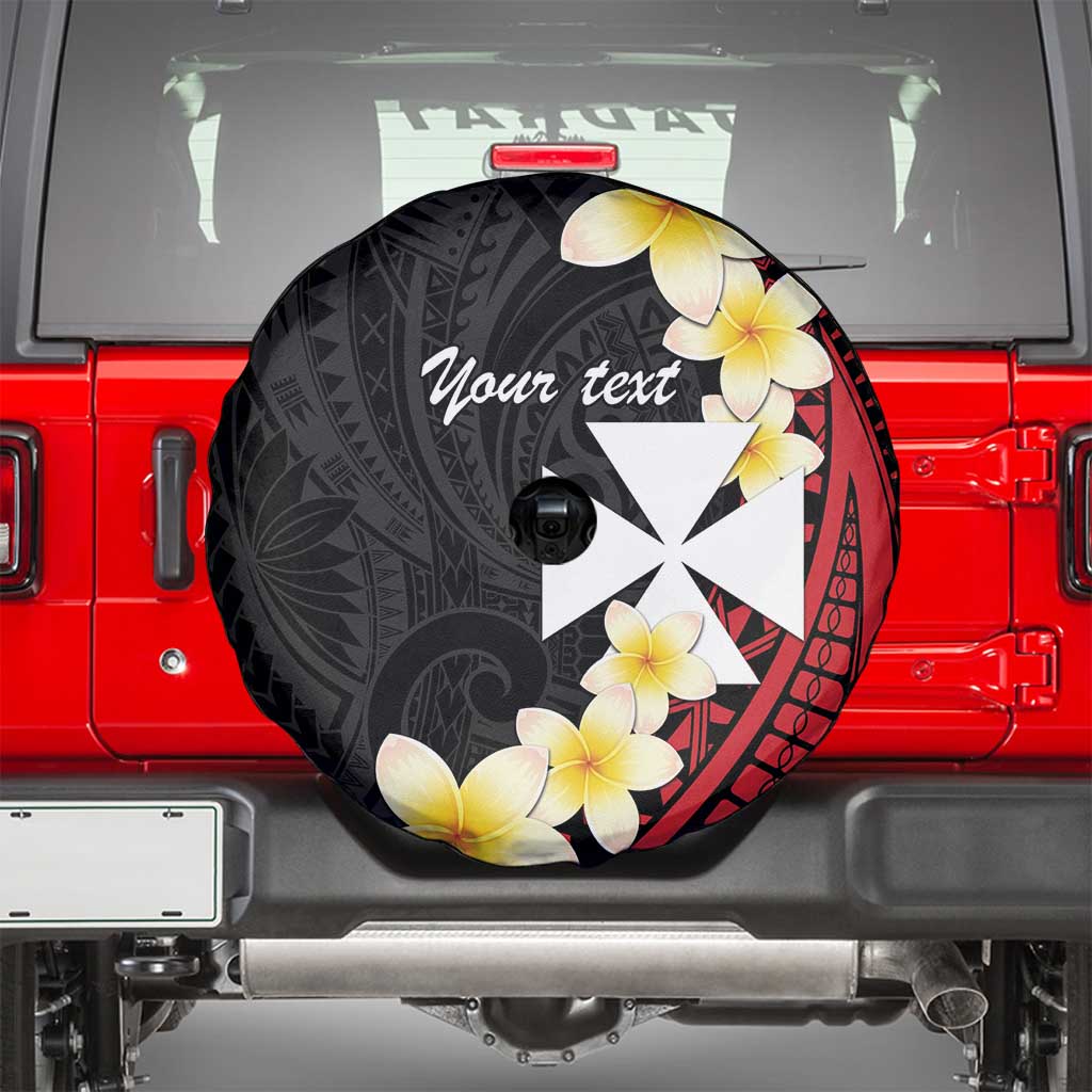 Uvea Chiefdom Wallis and Futuna Personalized Spare Tire Cover Frangipani Flowers Polynesian Pattern