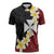 Uvea Chiefdom Wallis and Futuna Personalized Zipper Polo Shirt Frangipani Flowers Polynesian Pattern - Polynesian Pride