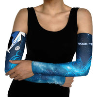 New Zealand Nurses RN Personalised Arm Sleeves Galaxy Stethoscope Maori Motif