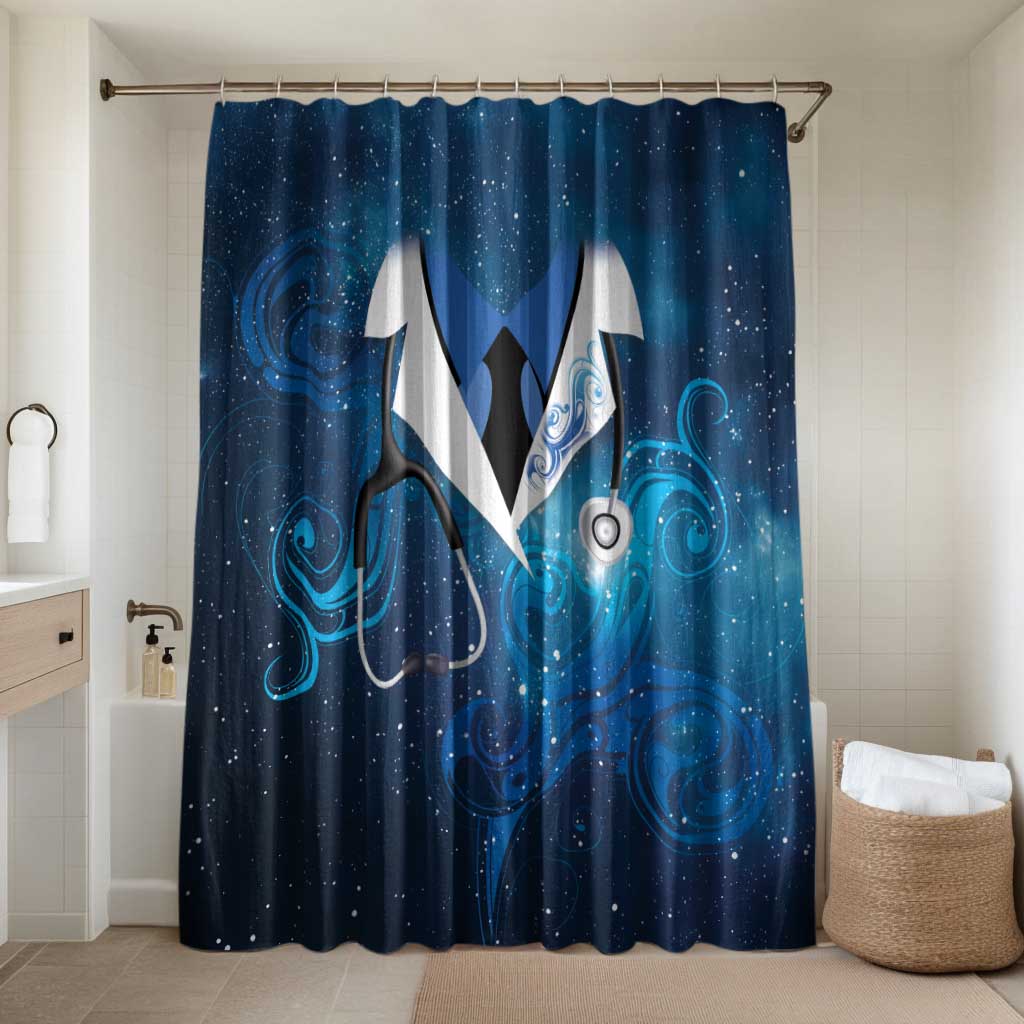 New Zealand Nurses RN Bathroom Set Galaxy Stethoscope Maori Motif