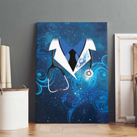 New Zealand Nurses RN Canvas Wall Art Galaxy Stethoscope Maori Motif