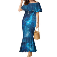 New Zealand Nurses RN Personalised Family Matching Mermaid Dress and Hawaiian Shirt Galaxy Stethoscope Maori Motif