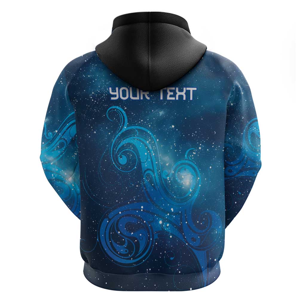 New Zealand Nurses RN Personalised Hoodie Galaxy Stethoscope Maori Motif LT9 - Polynesian Pride