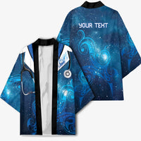 New Zealand Nurses RN Personalised Kimono Galaxy Stethoscope Maori Motif
