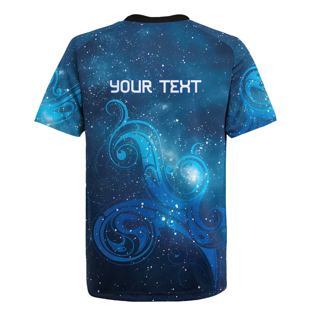 New Zealand Nurses RN Personalised Rugby Jersey Galaxy Stethoscope Maori Motif