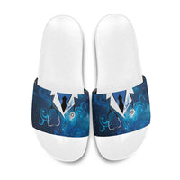 New Zealand Nurses RN Slide Sandals Galaxy Stethoscope Maori Motif