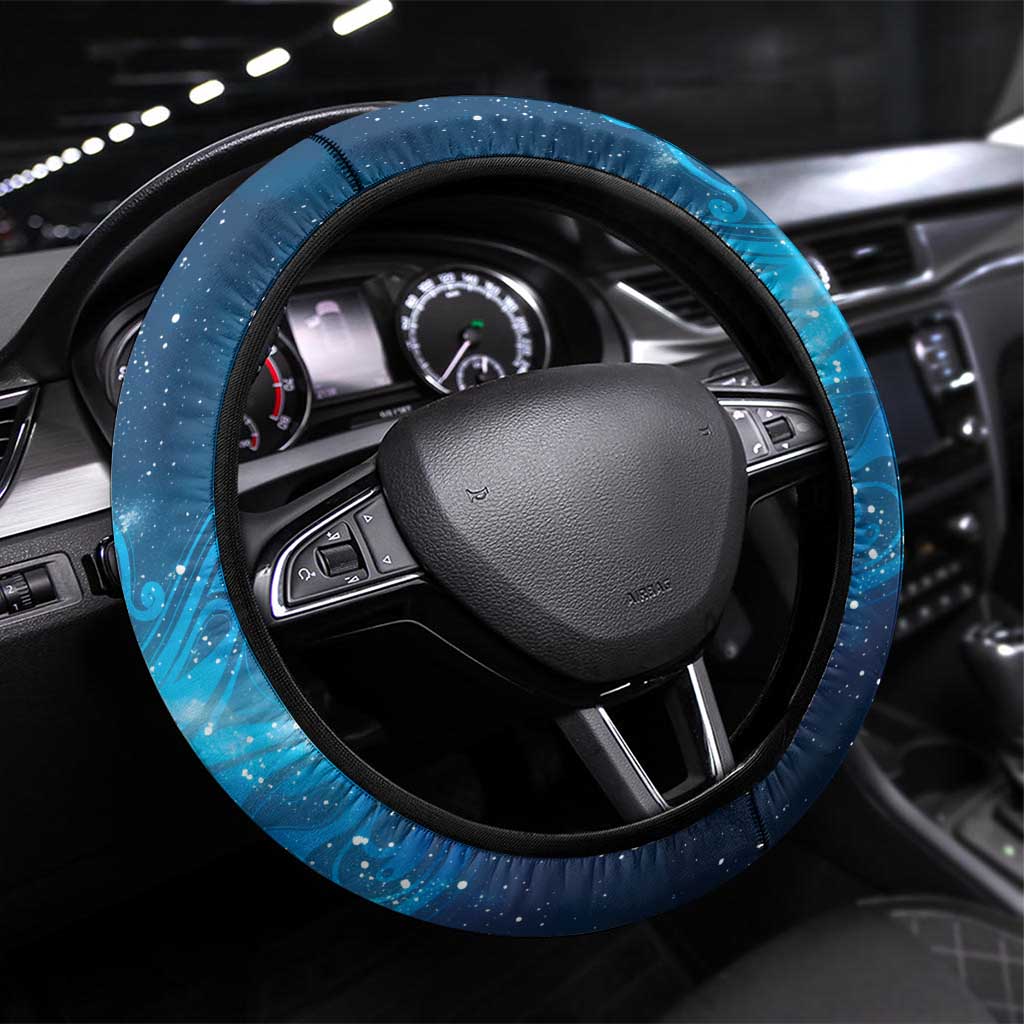 New Zealand Nurses RN Steering Wheel Cover Galaxy Stethoscope Maori Motif
