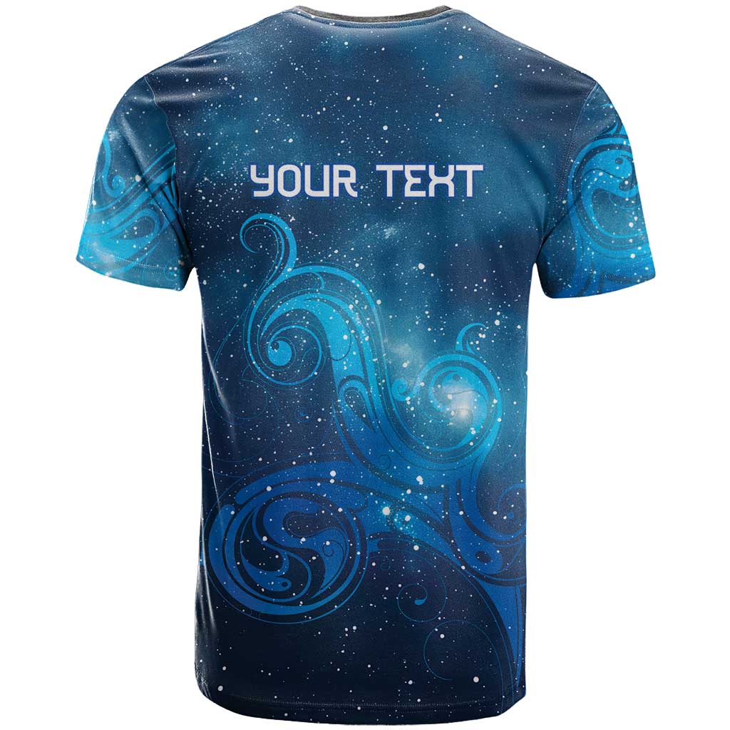 New Zealand Nurses RN Personalised T Shirt Galaxy Stethoscope Maori Motif