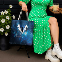 New Zealand Nurses RN Tote Bag Galaxy Stethoscope Maori Motif