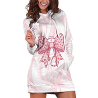 New Zealand Nurses RN Personalised Hoodie Dress Pink Stethoscope Coquette Bow Maori Motif