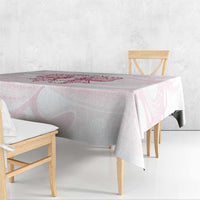 New Zealand Nurses RN Personalised Tablecloth Pink Stethoscope Coquette Bow Maori Motif