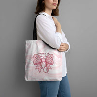 New Zealand Nurses RN Personalised Tote Bag Pink Stethoscope Coquette Bow Maori Motif LT9 - Polynesian Pride