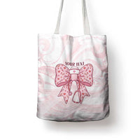 New Zealand Nurses RN Personalised Tote Bag Pink Stethoscope Coquette Bow Maori Motif LT9 - Polynesian Pride