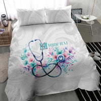 New Zealand Nurses RN Personalised Bedding Set Stethoscope Floral Maori Motif LT9 - Polynesian Pride