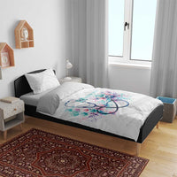 New Zealand Nurses RN Personalised Bedding Set Stethoscope Floral Maori Motif LT9 - Polynesian Pride