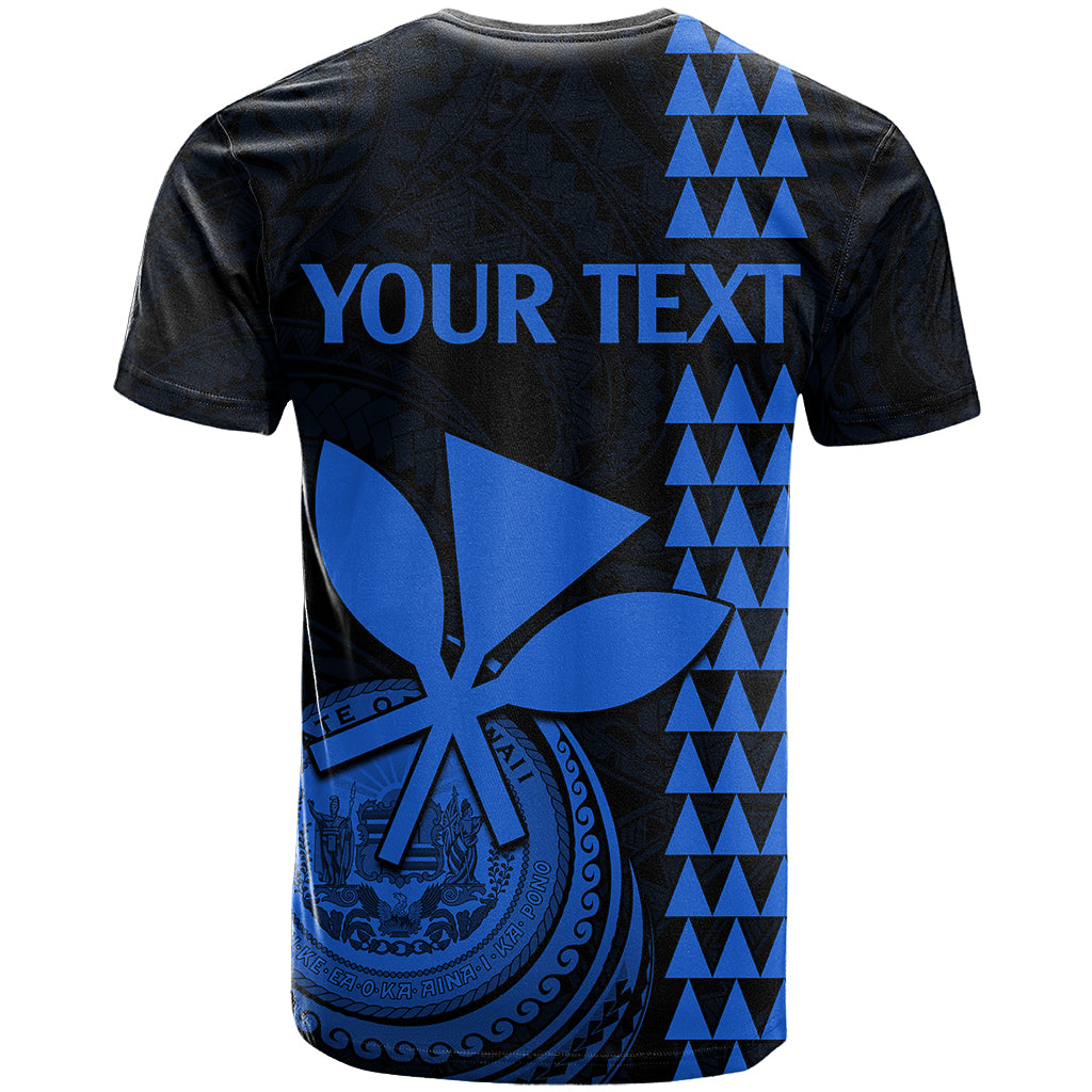 Custom Hawaii T Shirt King Kamehameha Blue LT9 - Polynesian Pride