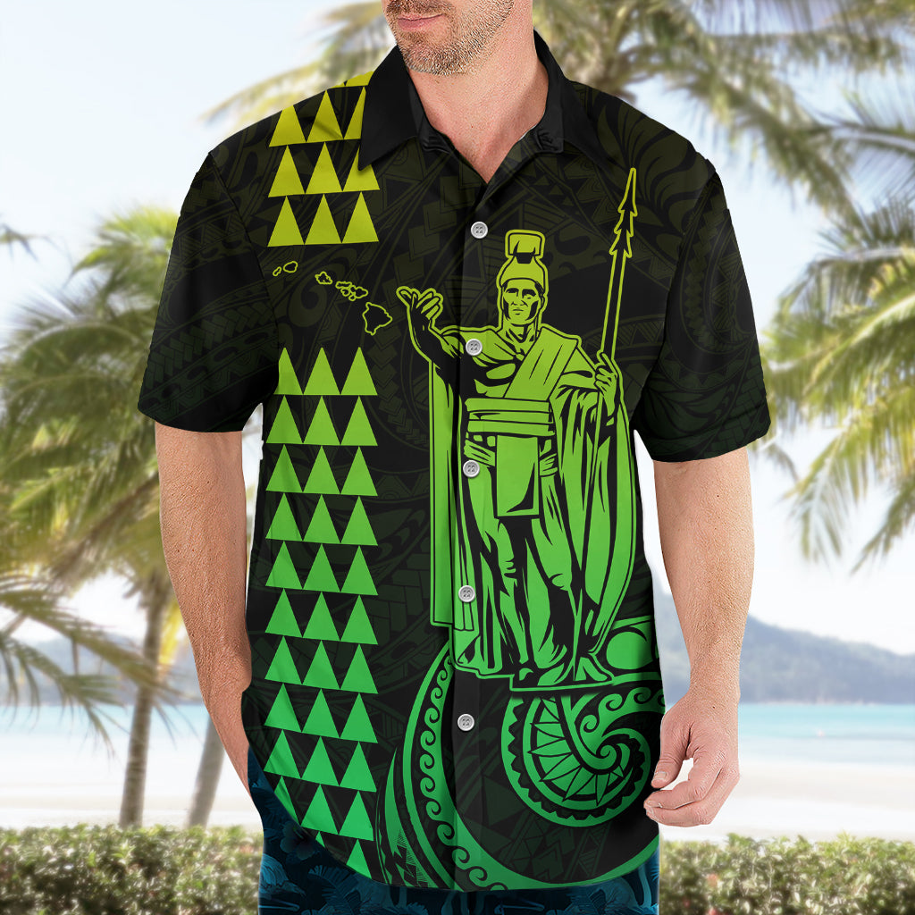 Custom Hawaii Hawaiian Shirt King Kamehameha - Lime LT9 - Polynesian Pride