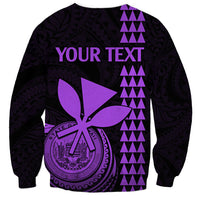 Custom Hawaii Sweatshirt King Kamehameha - Purple LT9 - Polynesian Pride