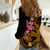 Custom Polynesian Women Casual Shirt Hawaiian Warriors with Tribal Shark Tattoos - Gold LT9 - Polynesian Pride