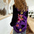 Custom Polynesian Women Casual Shirt Hawaiian Warriors with Tribal Shark Tattoos - Purple LT9 - Polynesian Pride