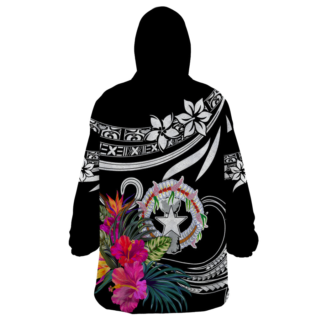 Northern Mariana Islands Wearable Blanket Hoodie Happy Independence Day LT9 - Polynesian Pride