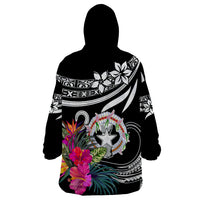 Northern Mariana Islands Wearable Blanket Hoodie Happy Independence Day LT9 - Polynesian Pride