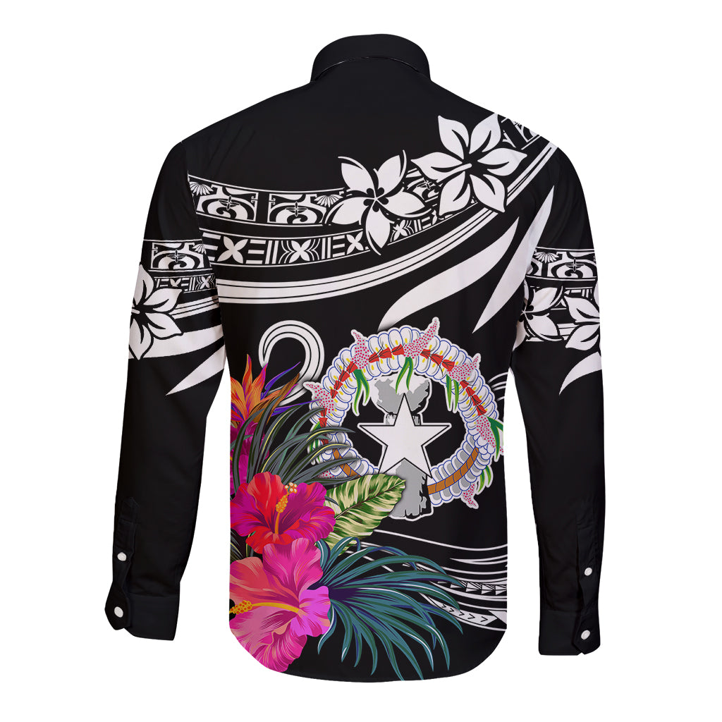 Custom Northern Mariana Islands Long Sleeve Button Shirt Happy Independence Day LT9 - Polynesian Pride