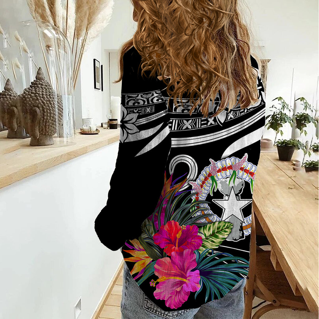 Custom Northern Mariana Islands Women Casual Shirt Happy Independence Day LT9 - Polynesian Pride