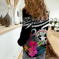 Custom Northern Mariana Islands Women Casual Shirt Happy Independence Day LT9 - Polynesian Pride