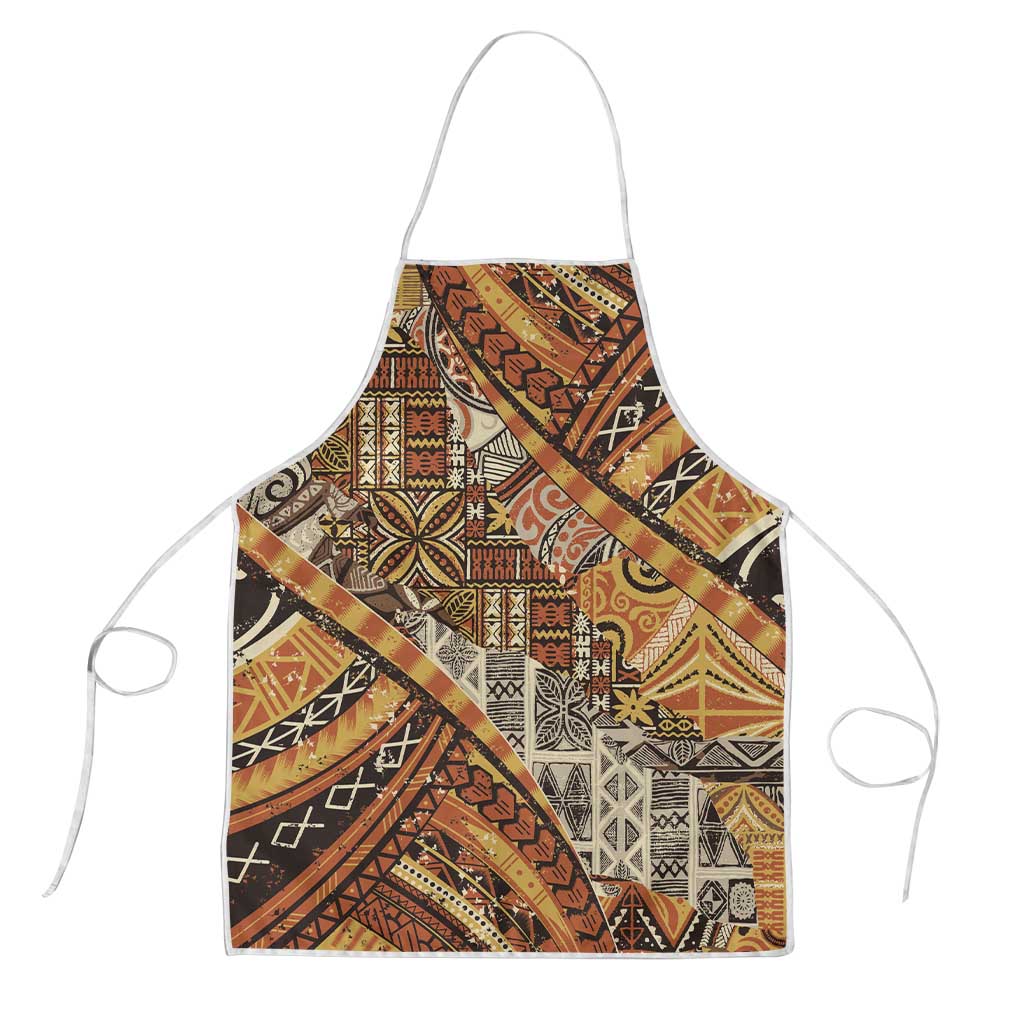 Hawaiian Style Tapa Apron Vintage Seamless Pattern - Polynesian Pride