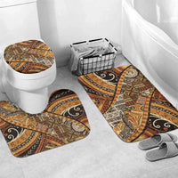 Hawaiian Style Tapa Bathroom Set Vintage Seamless Pattern - Polynesian Pride