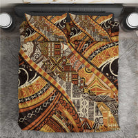 Hawaiian Style Tapa Bedding Set Vintage Seamless Pattern - Polynesian Pride