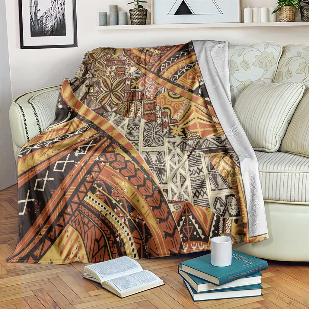 Hawaiian Style Tapa Blanket Vintage Seamless Pattern - Polynesian Pride