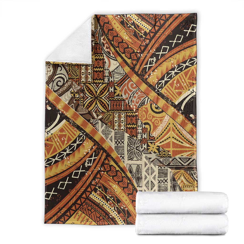 Hawaiian Style Tapa Blanket Vintage Seamless Pattern - Polynesian Pride