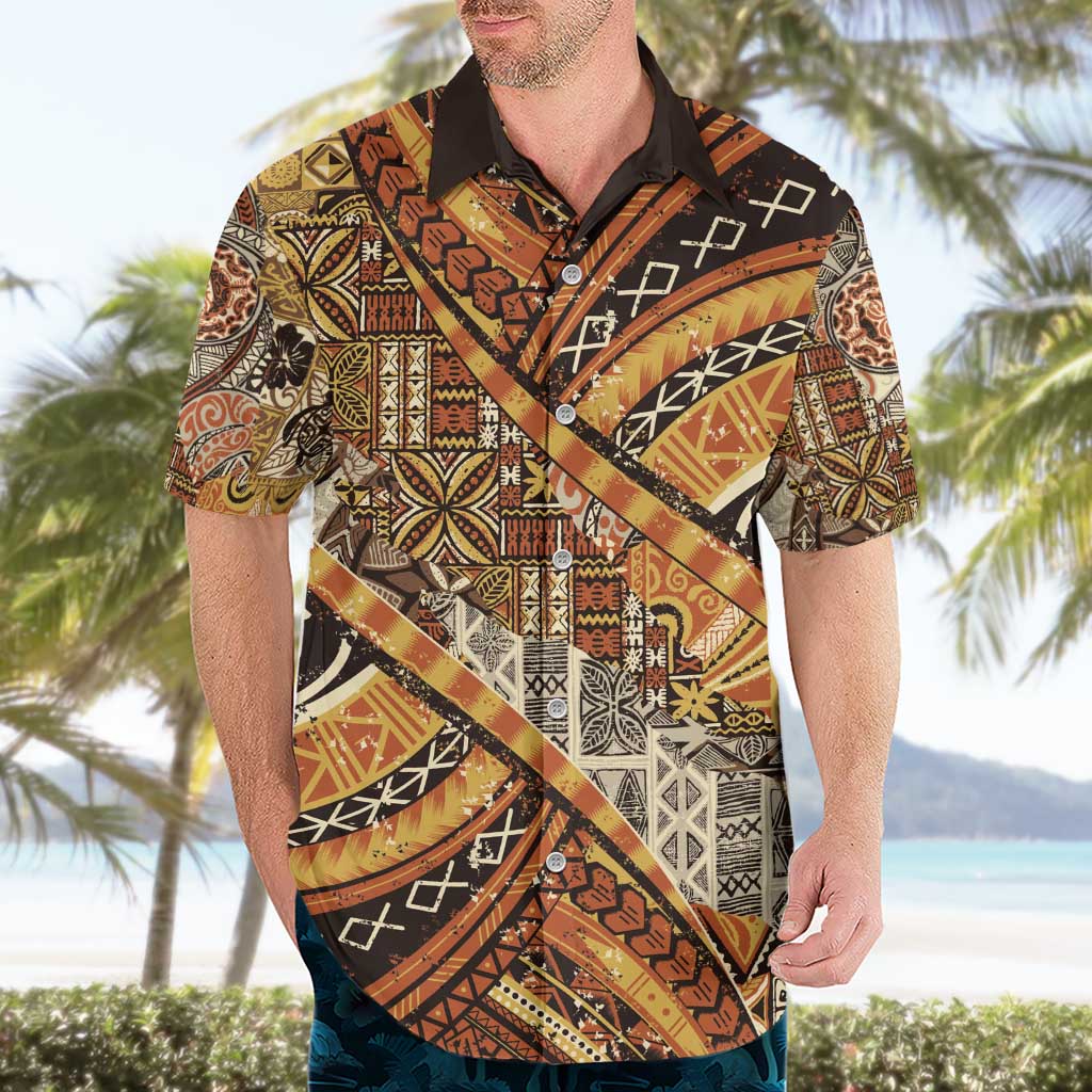 Hawaiian Style Tapa Hawaiian Shirt Vintage Seamless Pattern - Polynesian Pride